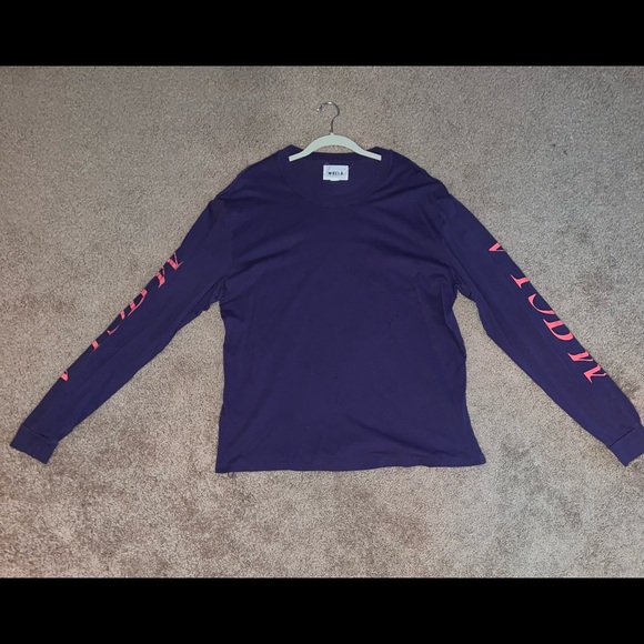 Mr. Completely MRCLA Purple Long Sleeve Graphic Shirt Size Medium - Picture 2 of 3